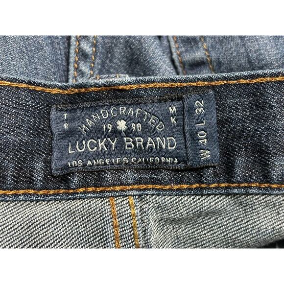 Lucky Brand 221 Straight Jeans Mens Size 40x32 Blue Denim Stretch Mid Rise - Picture 3 of 9